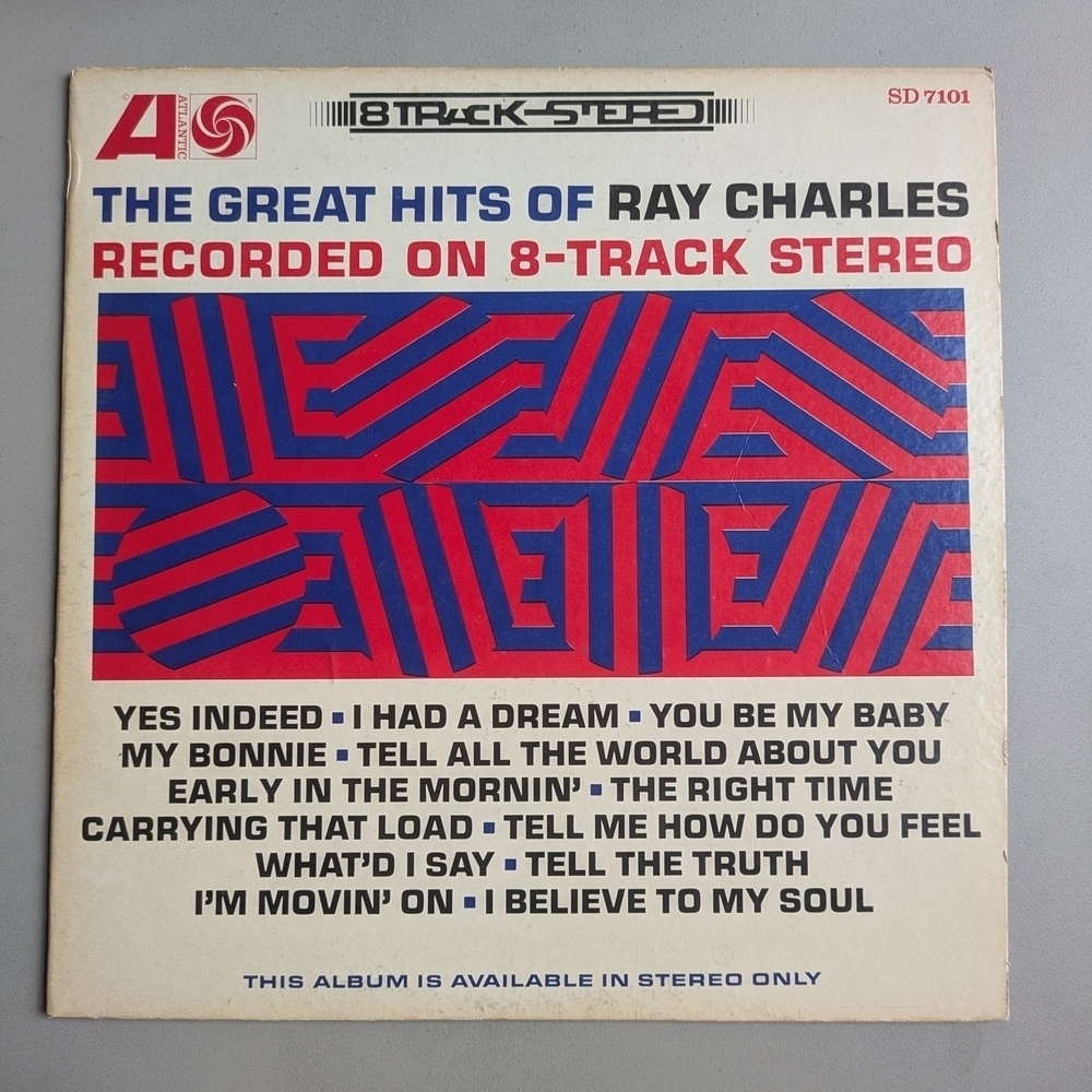 Ray Charles 8-Track Stereo Album Cover